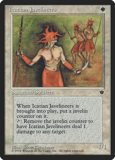 Icatian Javelineers card from FEM #product-18225
