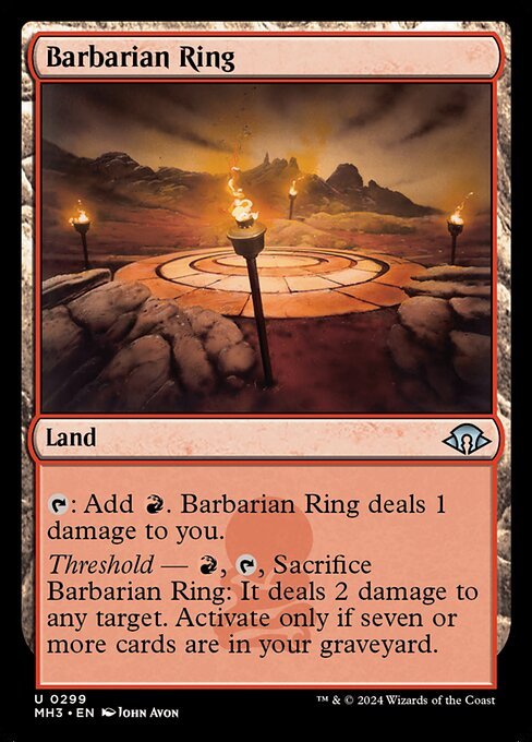 Barbarian Ring card from MH3 #299