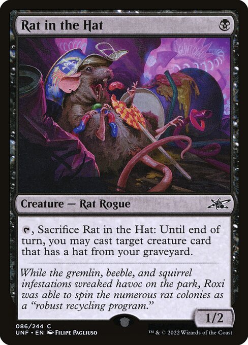 Rat in the Hat card from UNF #86