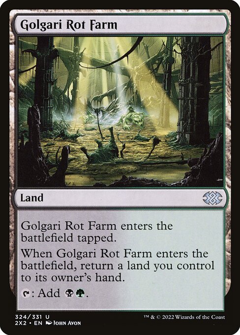 Golgari Rot Farm card from 2X2 #324