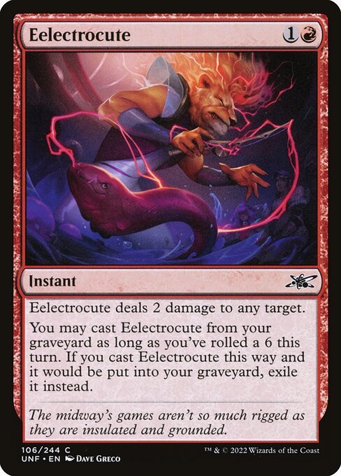Eelectrocute card from UNF #106