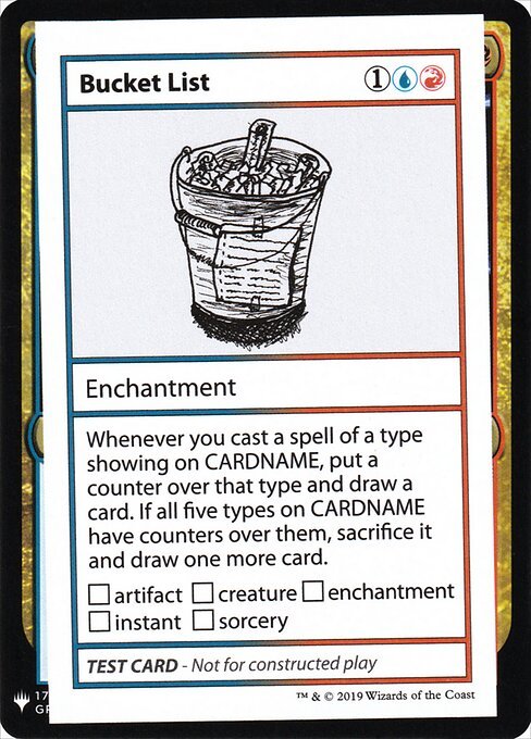 Bucket List card from CMB1 #89