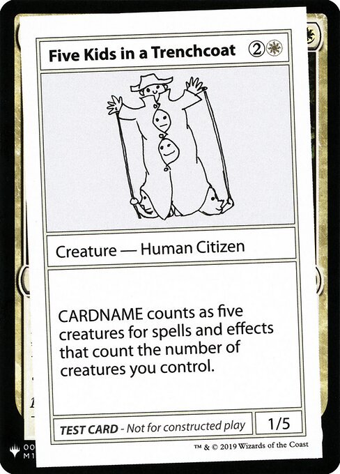 Five Kids in a Trenchcoat card from CMB1 #5