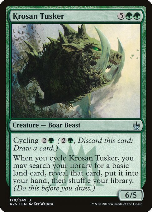 Krosan Tusker card from A25 #178