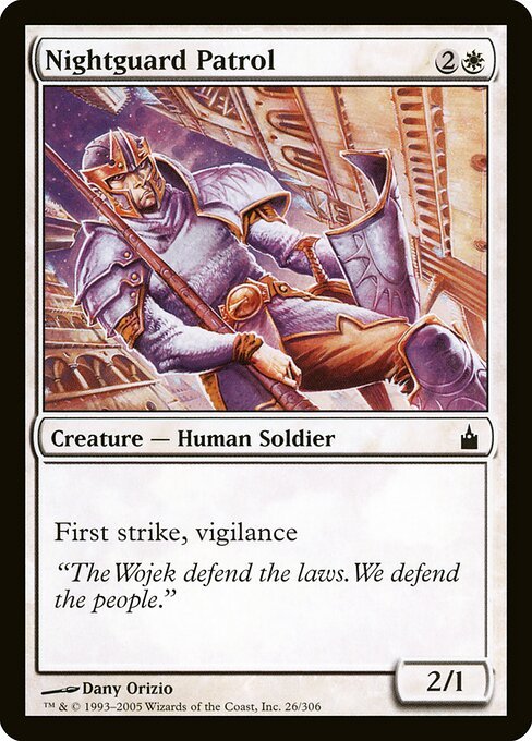 Nightguard Patrol card from RAV #26