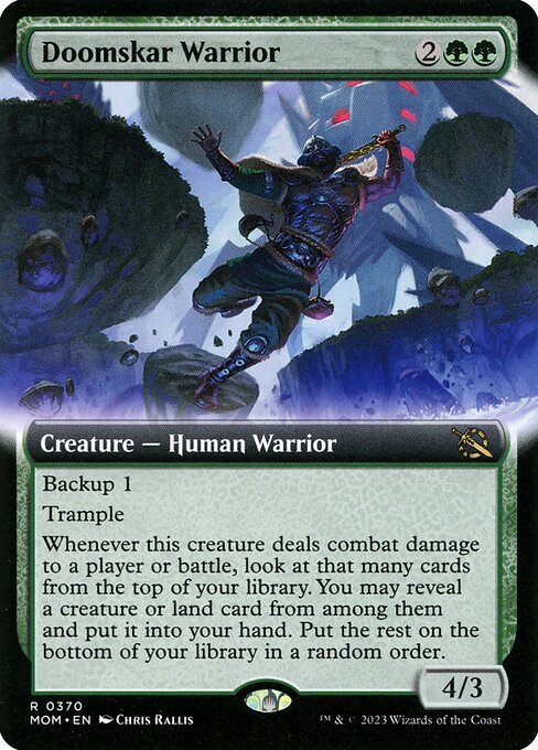 Doomskar Warrior card from MOM #370