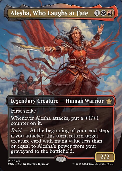 Alesha, Who Laughs at Fate card from FDN #343
