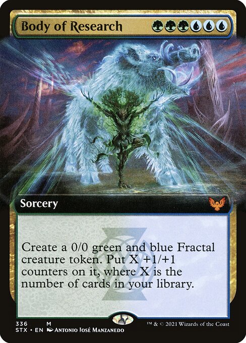 Body of Research card from STX #336
