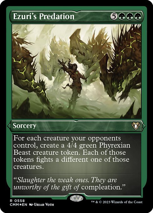 Ezuri's Predation card from CMM #558
