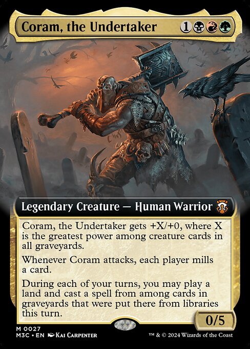 Coram, the Undertaker card from M3C #27