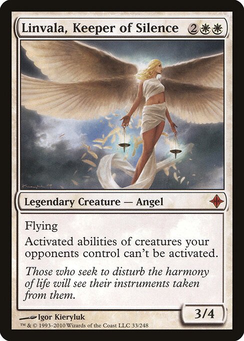 Linvala, Keeper of Silence card from ROE #33