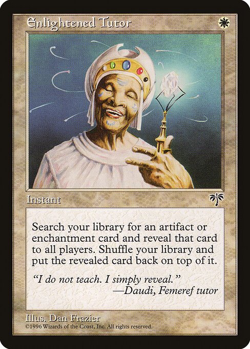 Enlightened Tutor card from MIR #product-5051