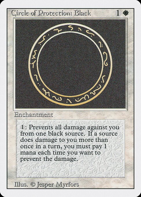 Circle of Protection: Black card from 3ED #product-1360