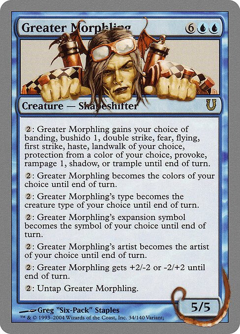 Greater Morphling card from UNH #34