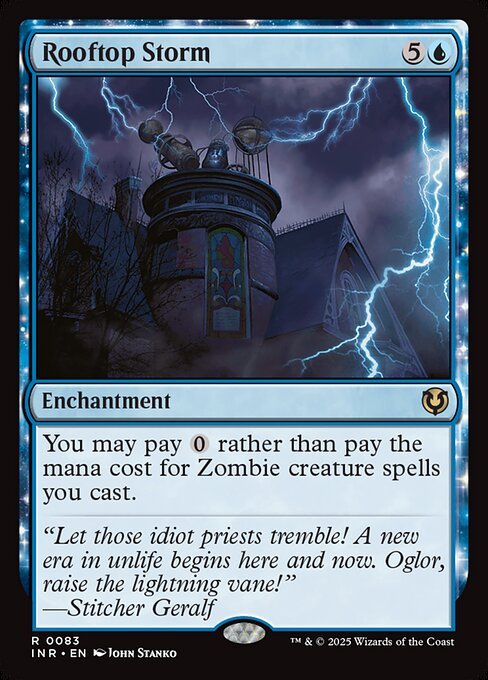 Rooftop Storm card from INR #83