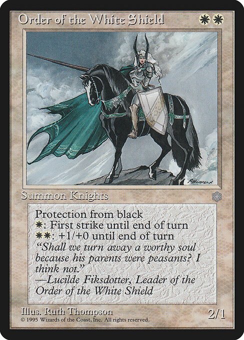 Order of the White Shield card from ICE #270