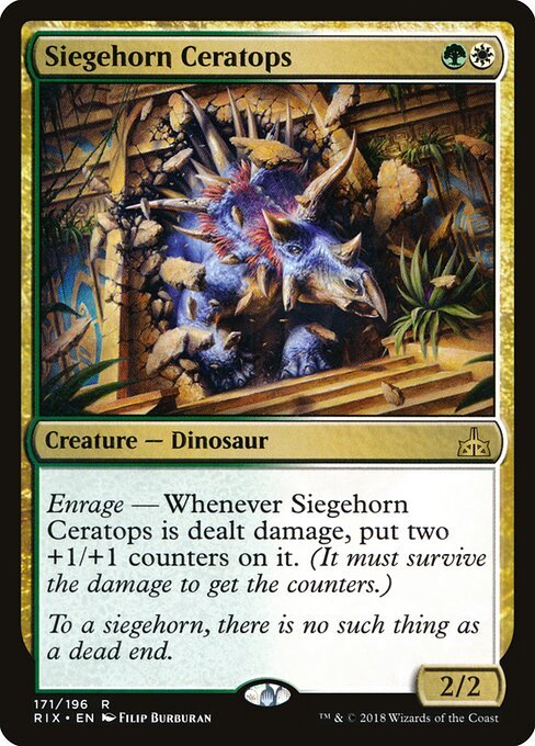 Siegehorn Ceratops card from RIX #171