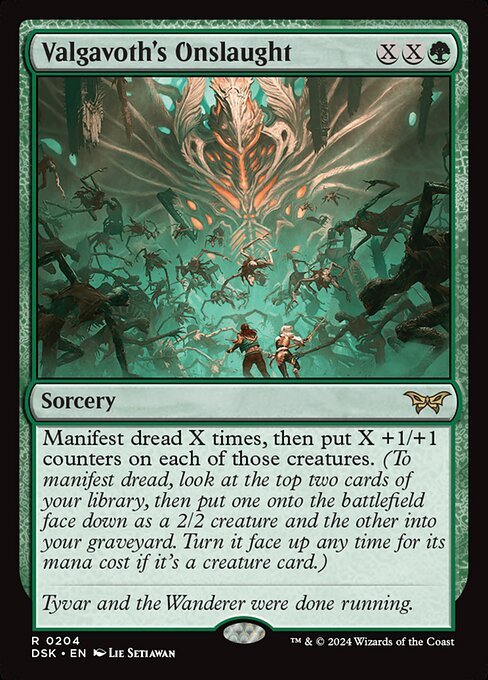 Valgavoth's Onslaught card from DSK #204