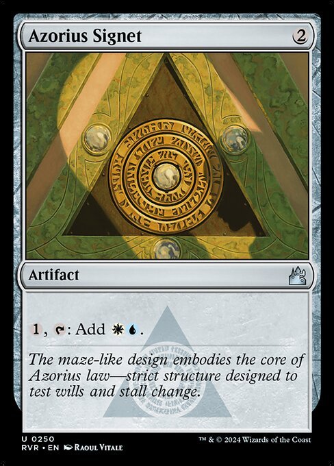 Azorius Signet card from RVR #250