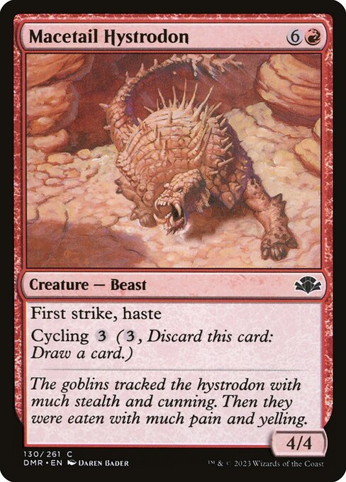 Macetail Hystrodon card from DMR #130