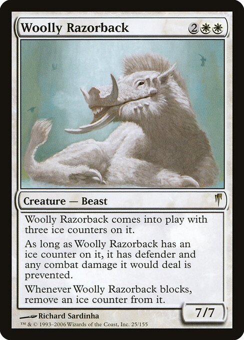 Woolly Razorback card from CSP #25