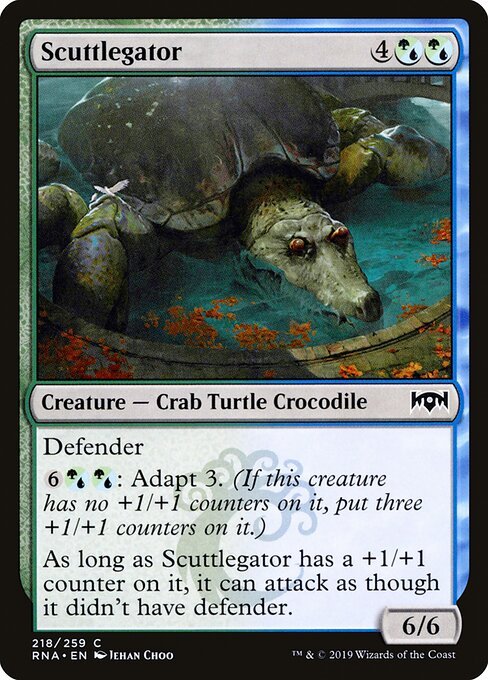 Scuttlegator card from RNA #218