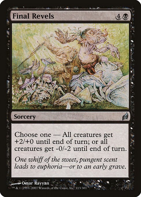 Final Revels card from LRW #113