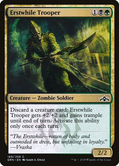 Erstwhile Trooper card from GRN #169