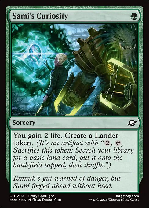 Sami's Curiosity card from EOE #203