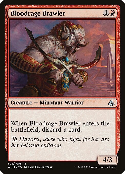 Bloodrage Brawler card from AKH #121