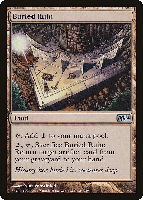 Buried Ruin card from M12 #224