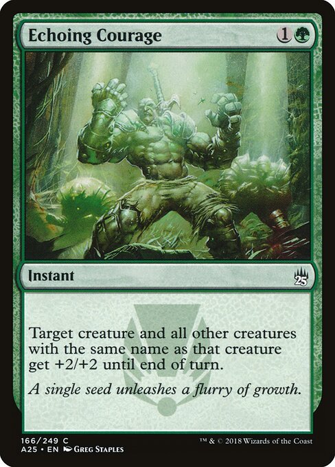 Echoing Courage card from A25 #166