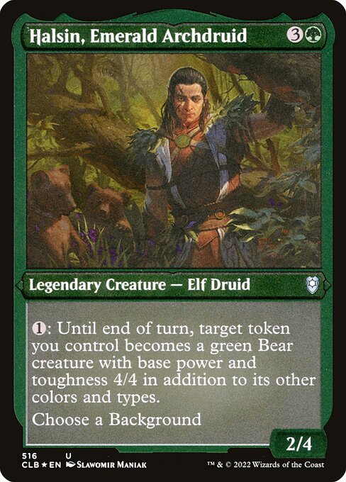Halsin, Emerald Archdruid card from CLB #516