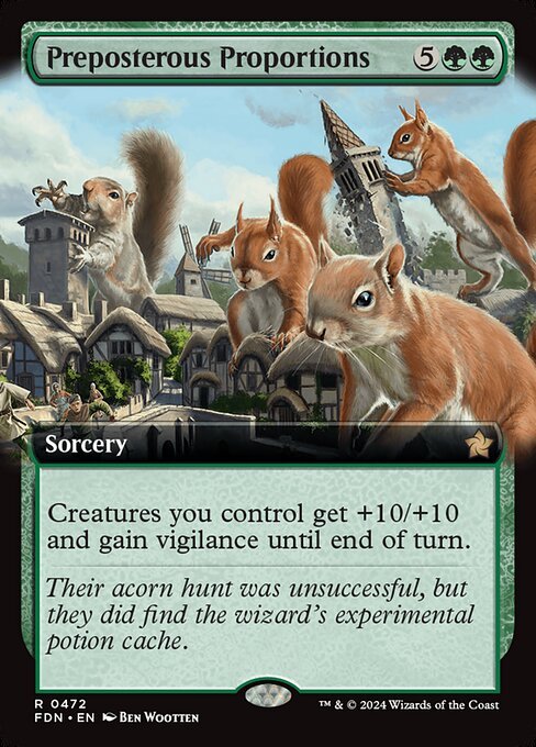 Preposterous Proportions card from FDN #472