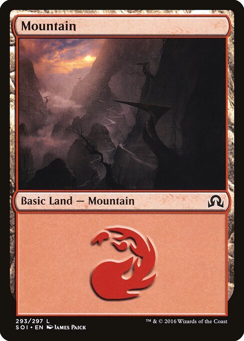 Mountain (293) card from SOI #293