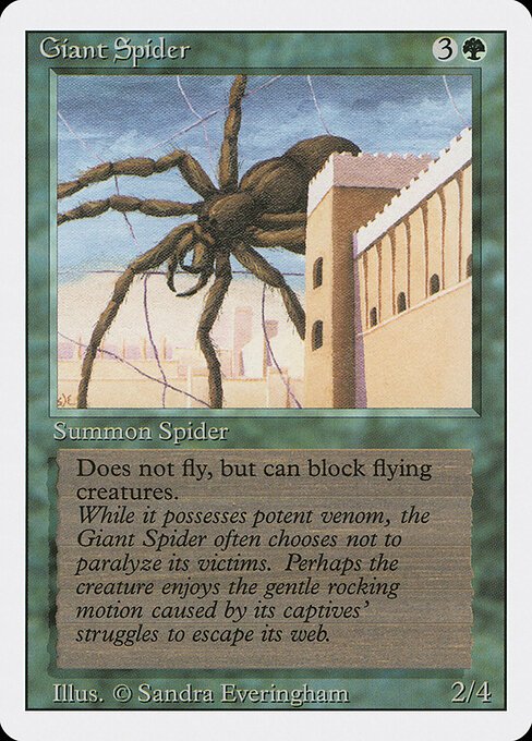 Giant Spider card from 3ED #product-1431