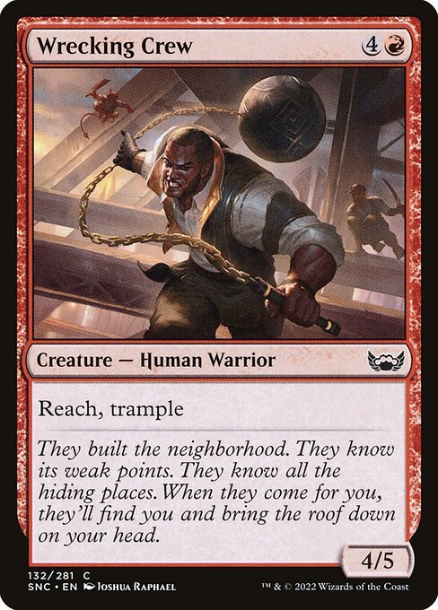 Wrecking Crew card from SNC #132