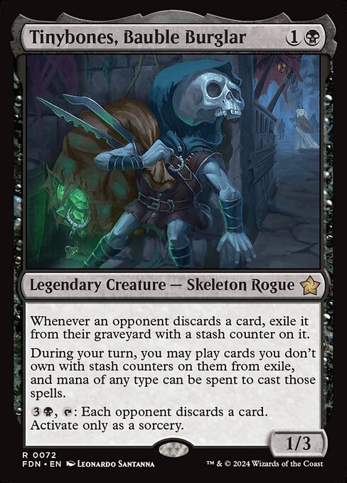 Tinybones, Bauble Burglar card from FDN #72