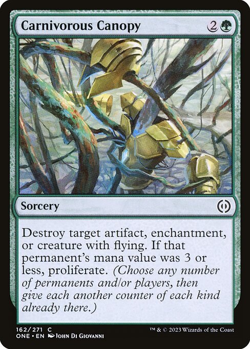 Carnivorous Canopy card from ONE #162