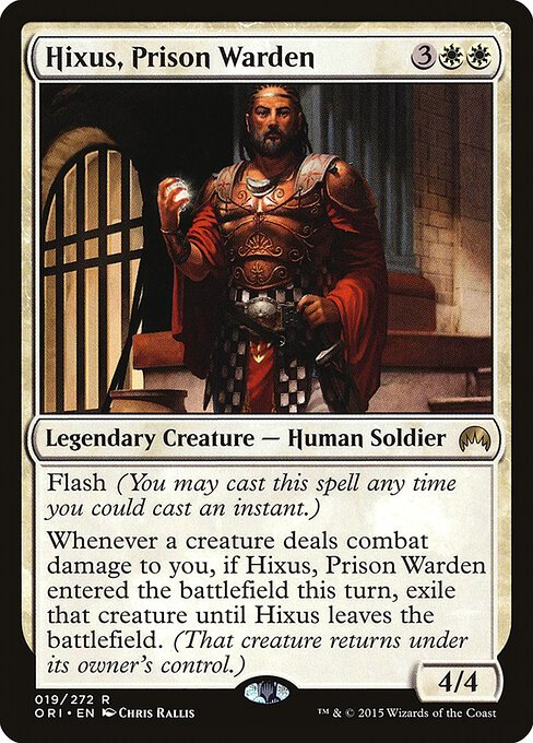 Hixus, Prison Warden card from ORI #19
