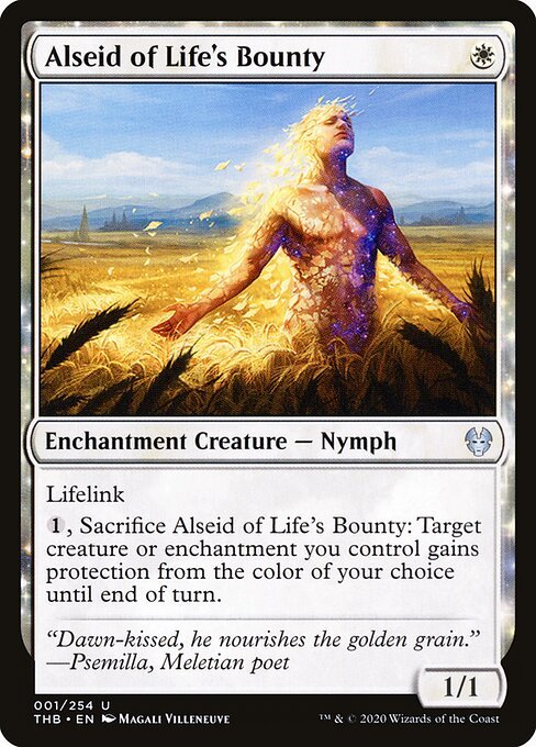 Alseid of Life's Bounty card from THB #1