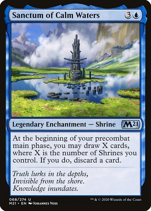 Sanctum of Calm Waters card from M21 #68