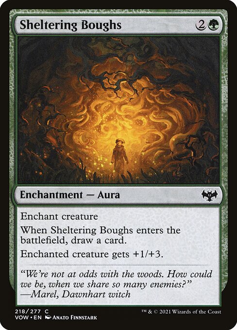 Sheltering Boughs card from VOW #218