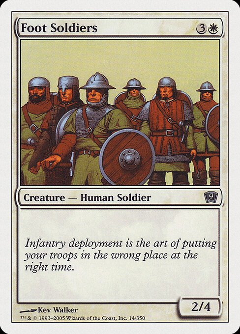 Foot Soldiers card from 9ED #14