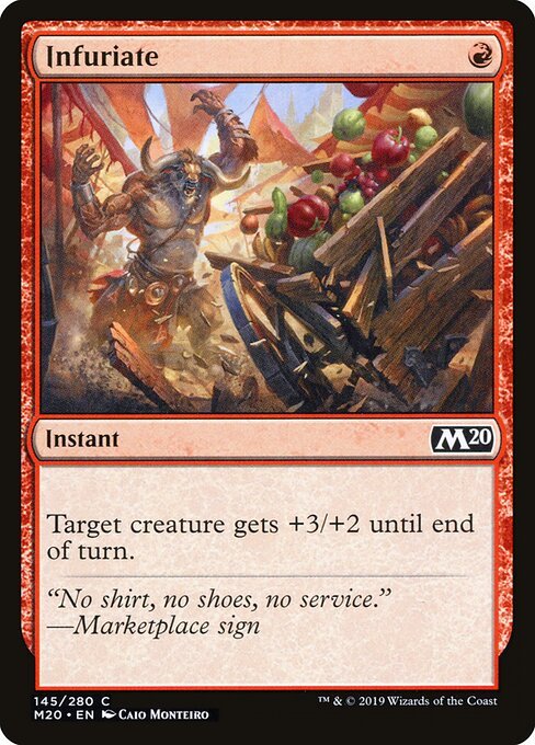 Infuriate card from M20 #145