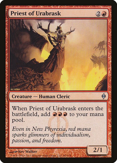 Priest of Urabrask card from NPH #90