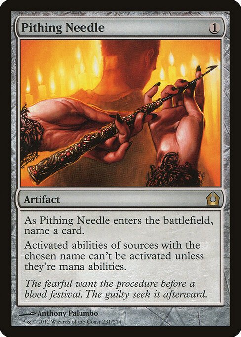 Pithing Needle card from RTR #231