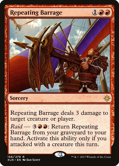 Repeating Barrage card from XLN #156