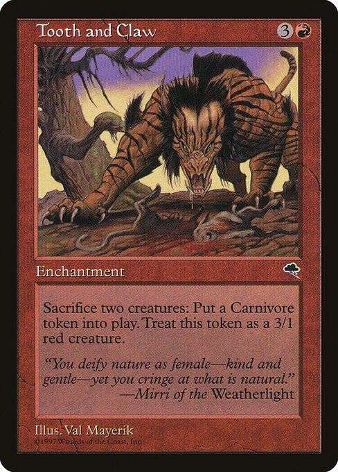 Tooth and Claw card from TMP #210
