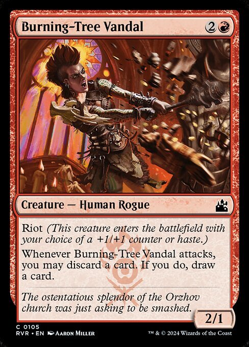 Burning-Tree Vandal card from RVR #105